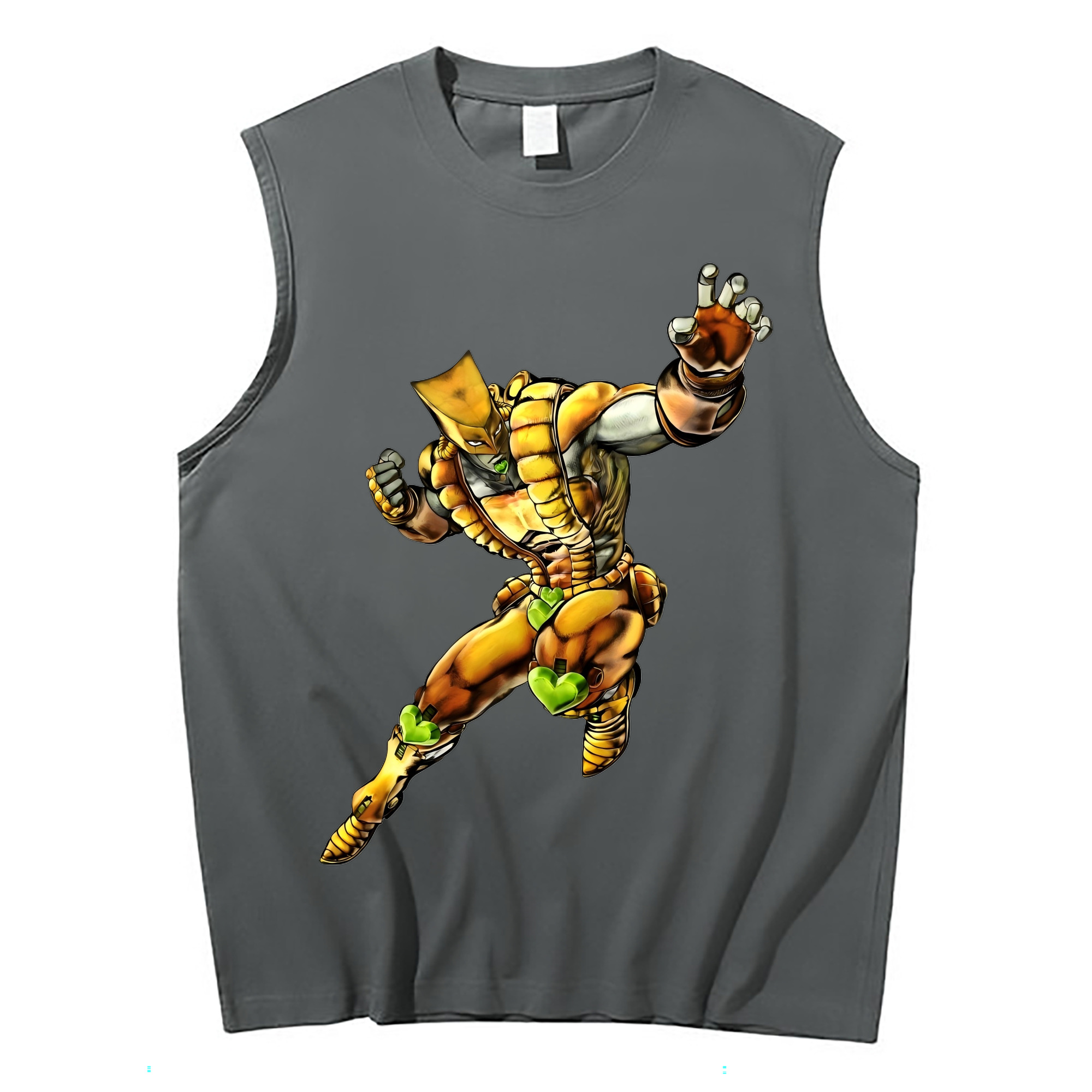 （画像用） ジョジョの奇妙な冒険 ディオ?ブランドー JoJo's Bizarre Adventure Dio Brando コットン100％タンクトップ（フロントプリント）